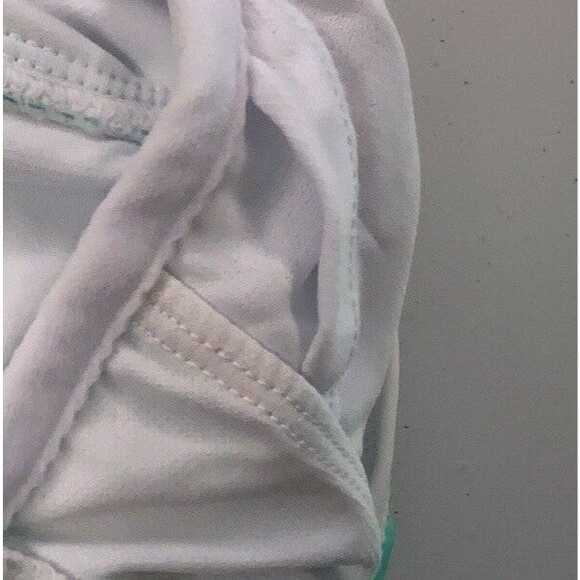 SO Bikini Bathing Suit Swimwear Mint Green White Stripe JR's Plus Size 0X NEW - Picture 4 of 7